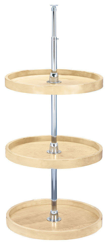 18" Wood Full Circle 3 Shelf Lazy Susan Maple Rev-A-Shelf 4WLS073-18-536
