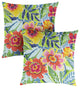 Sorra Home Pensacola Multi Knife Edge Pillow, Set of 2, 20"x20"x6"