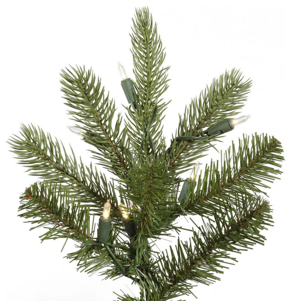 Vickerman King Spruce Artificial Christmas Tree, Warm White Led Lights, 9'
