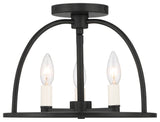 Abbott 3-Light Black Ceiling Mount