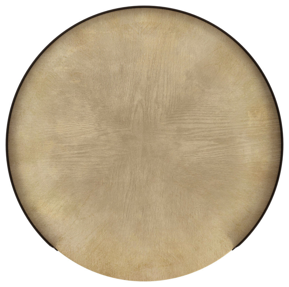 Sampson  Accent Table with Storage, Antique Beige