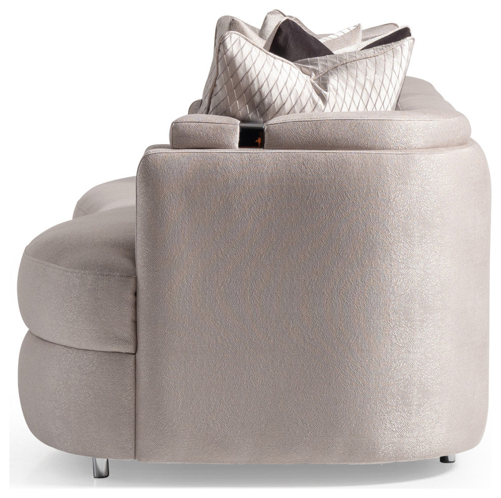 Carmela Mansion Sofa Zinc/Silver