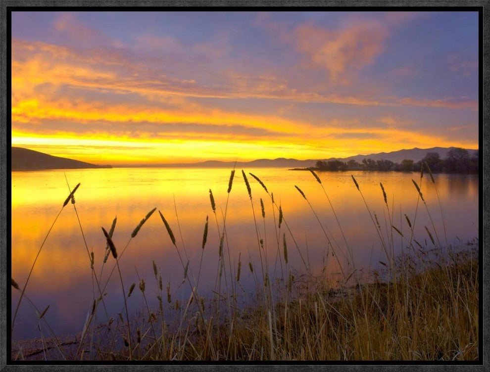 Sunrise At San Luis Reservoir, San Joaquin Valley, California, 16"x12"