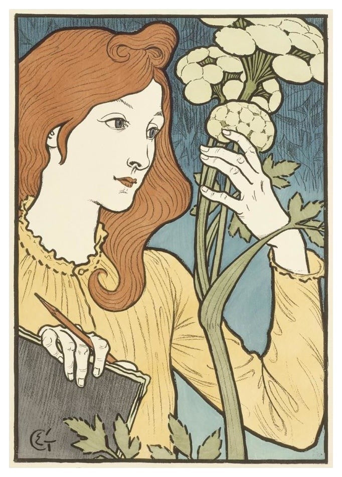"Salon des Cent" Digital Paper Print by Eugene Samuel Grasset, 18"x24"