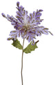 Vickerman 31" Poinsettia With 15" Flower Head, Set of 3, Violet