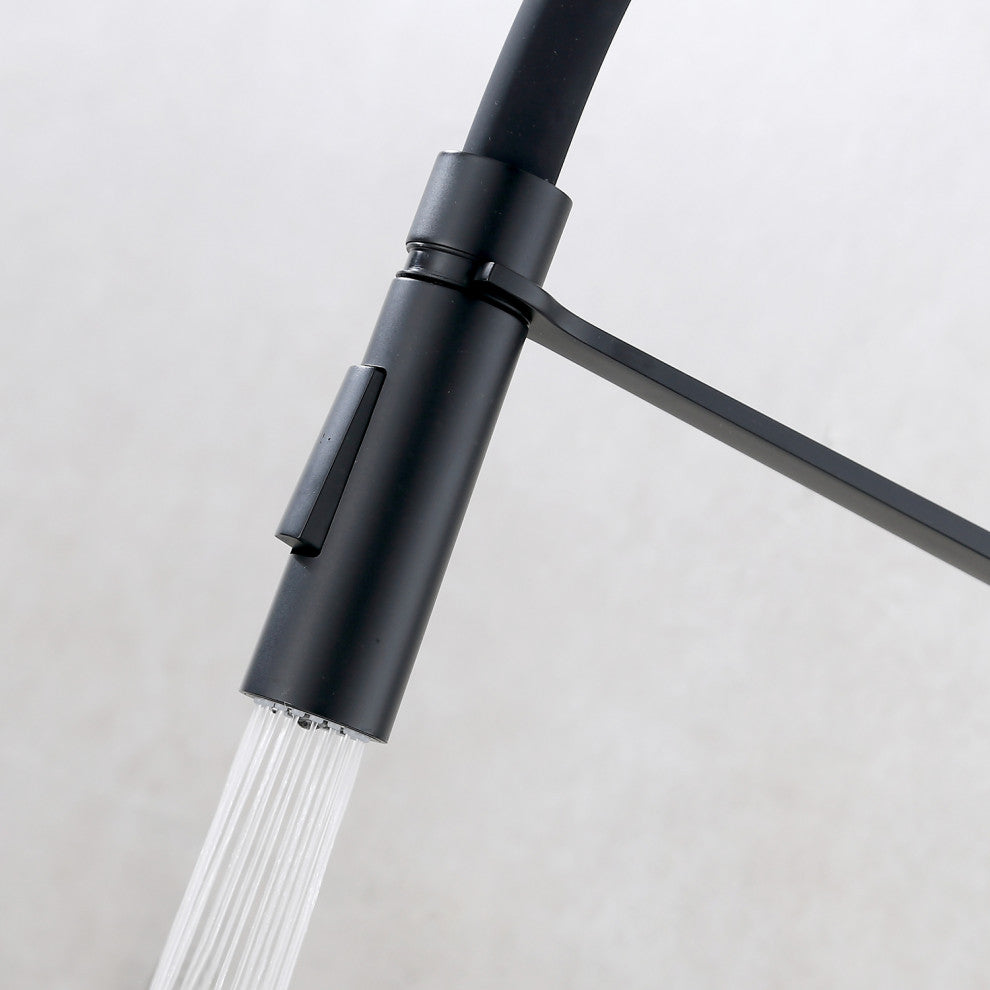 Single Handle Deck Mounted High Arc Pull Out  Kitchen Faucet