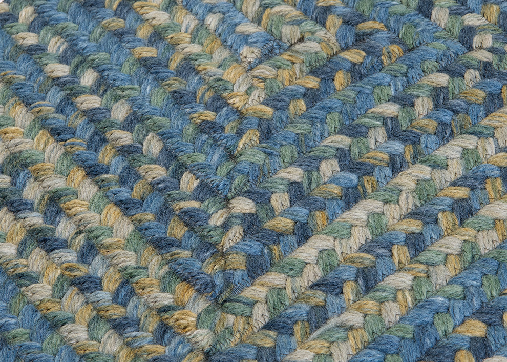 Ridgevale Rug, Whipple Blue, 14"x17" Swatch Sample