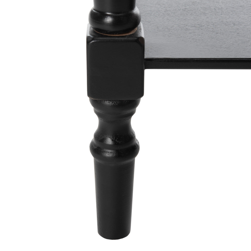 Safavieh Rosemary 2-Drawer Console, Distressed Black