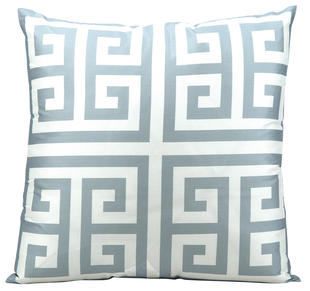 Mina Victory AS047 Throw Pillow, Grey, 20" x 20"