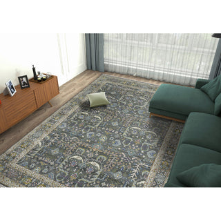 Bristol Harrow Runner, Gray, 2'8" x 8', Bordered