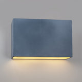 Rectangle Wall Sconce, Closed Top, 16", Incandescent, Midnight Sky
