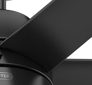 Hunter 60" Skysail Matte Black Wet Rated Ceiling Fan, LED Kit, Remote