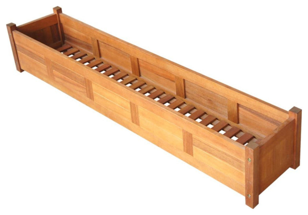 vidaXL Garden Raised Bed Acacia Wood 59"x11.8"x9.8"