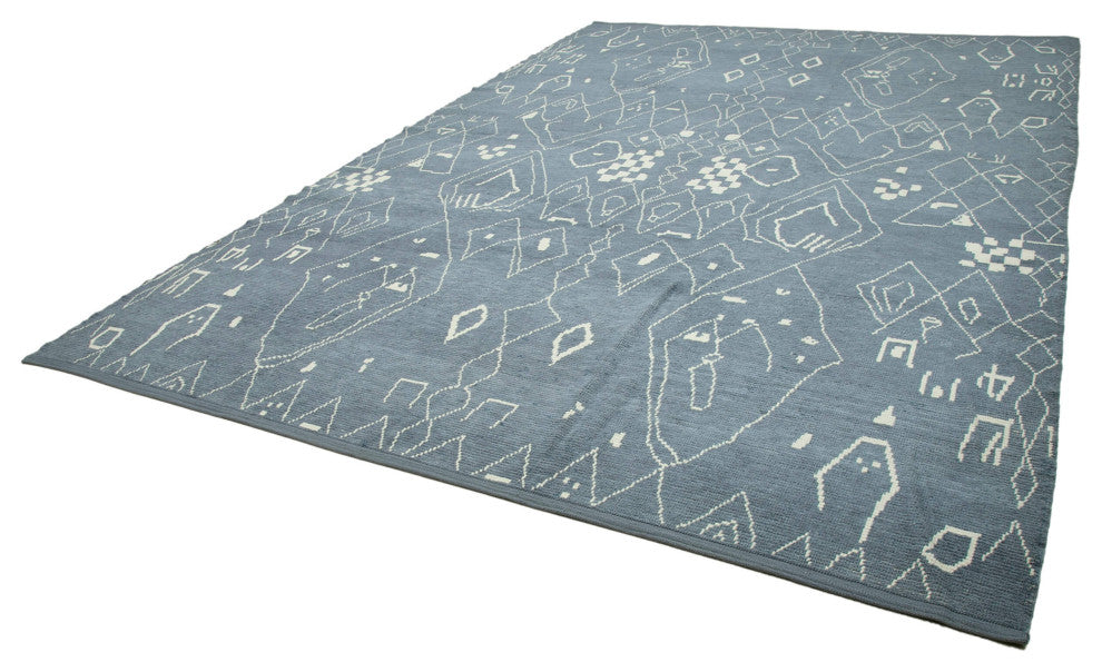 Rug N Carpet - Handmade Unique 9' 10'' x 14' 1'' Moroccan Area Rug