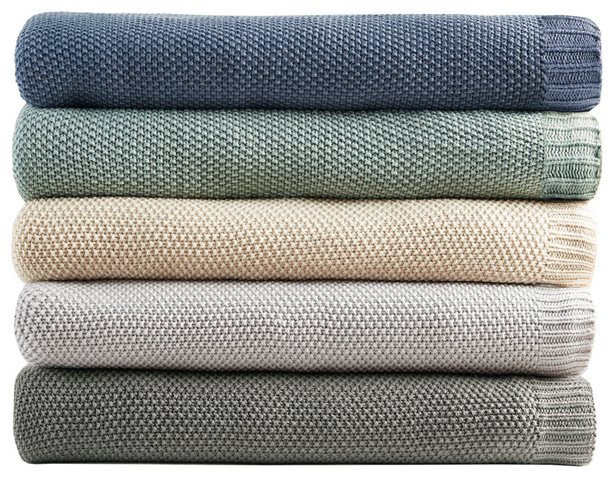 INK+IVY Bree Knit Throw Blankets
