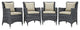 Antique Canvas Beige Summon 4 Piece Outdoor Patio Sunbrella Dining Set