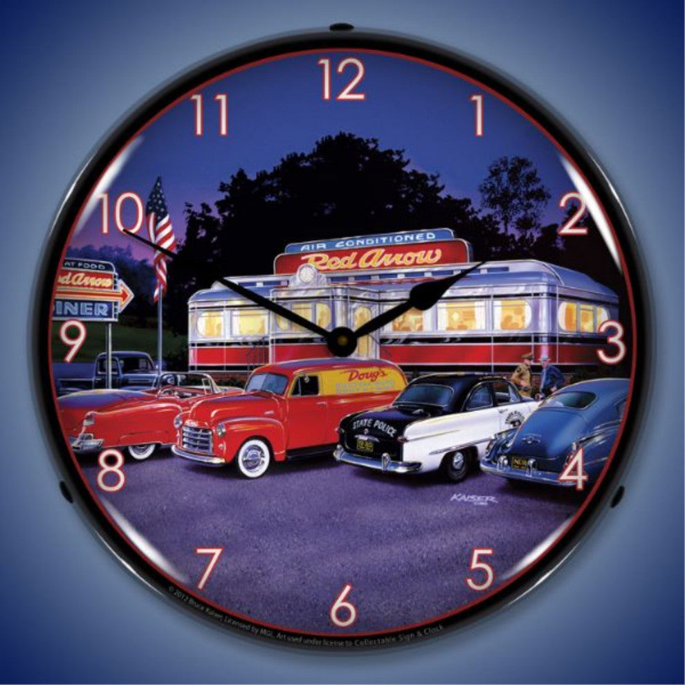 MGL1209404 Red Arrow Dinner Clock
