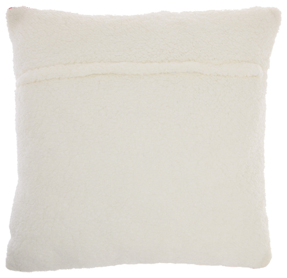 Mina Victory TL902 Throw Pillow, Red, 20" X 20"