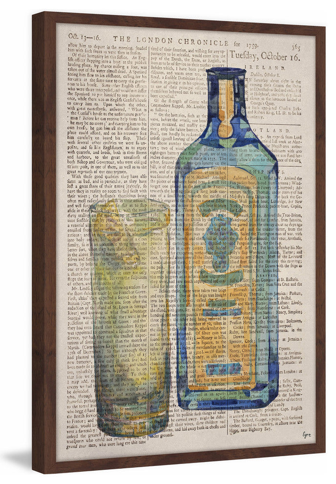 "Bombay Sapphire Time" Framed Painting Print, 20"x30"