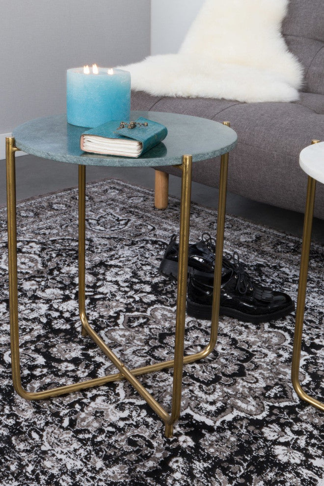 Green Marble Side Table | DF Timpa