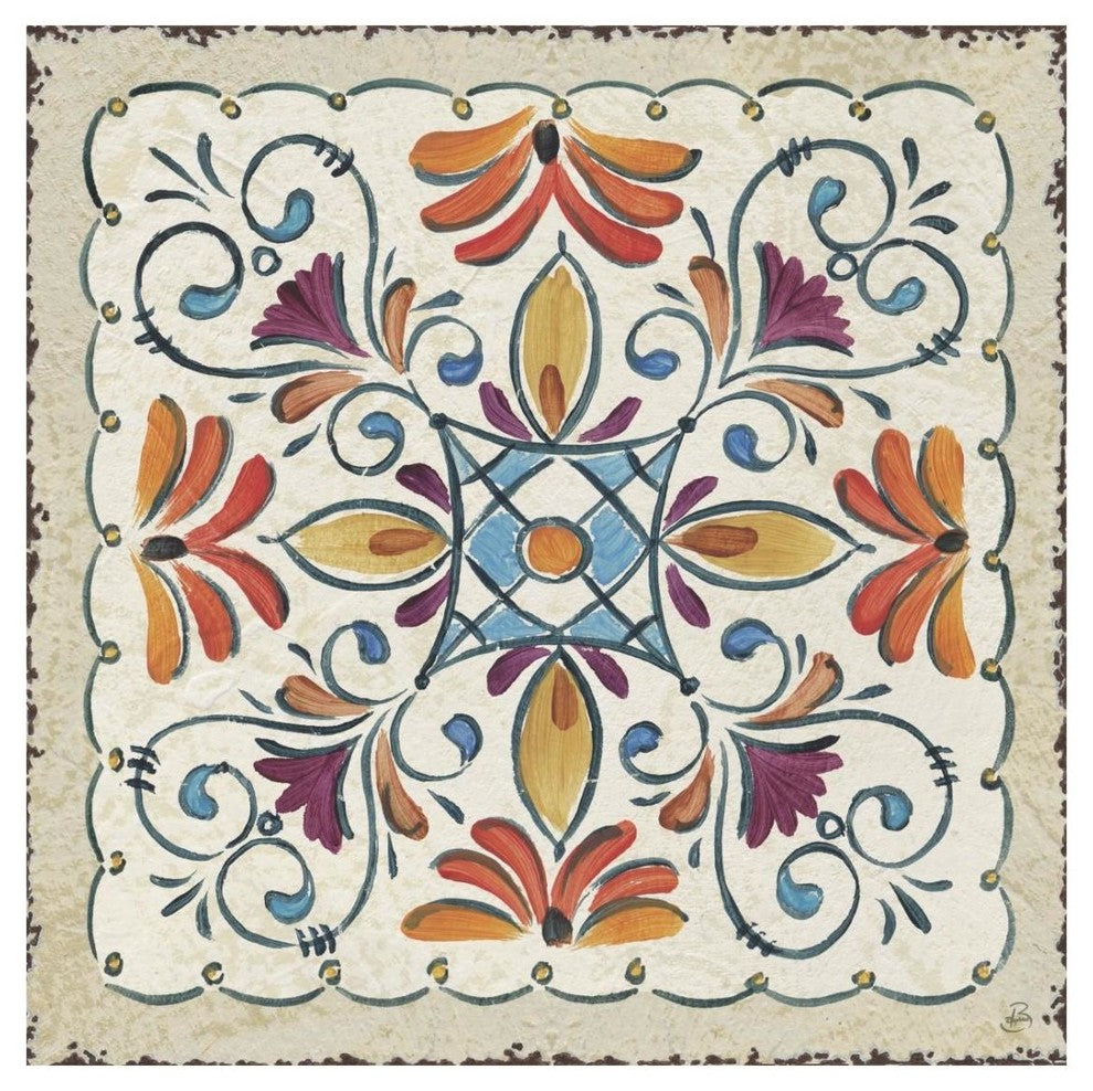 "Mediterranean Flair XII" Digital Paper Print by Daphne Brissonnet, 26"x26"