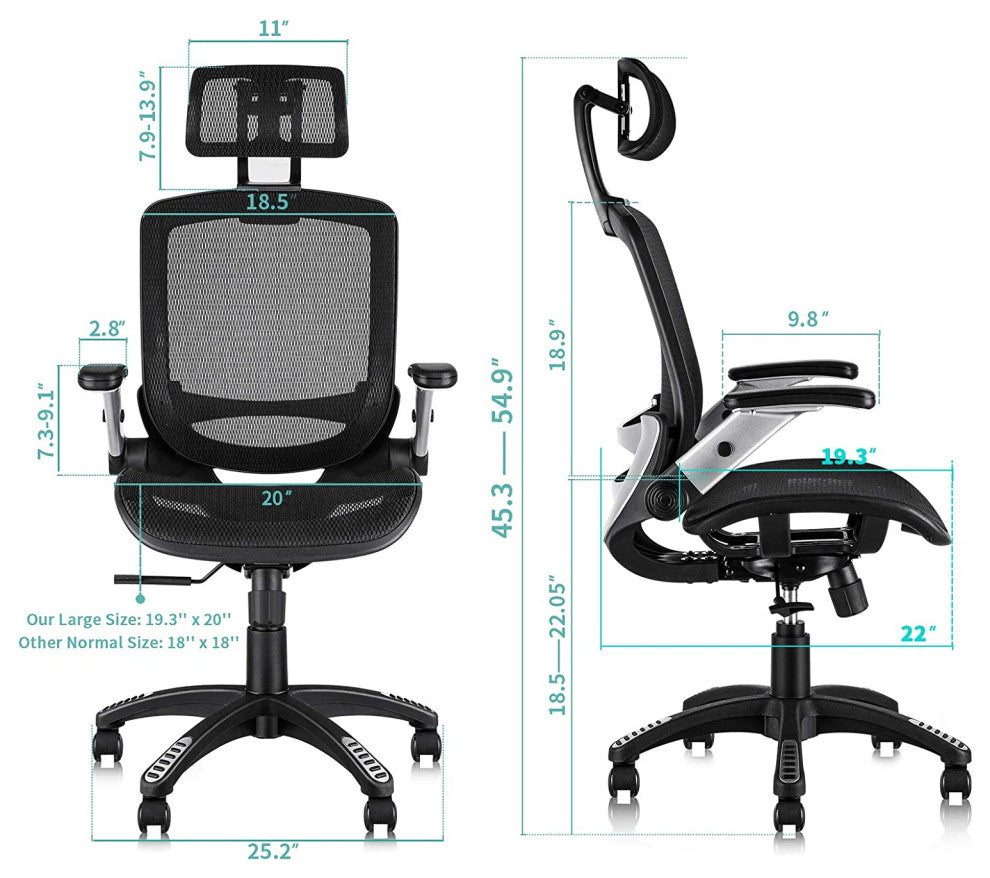 Ergonomic Mesh Office Chair, High Back