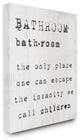 Stupell Industries Bathroom Definition Escape Funny Family Word Design, 30"x40"