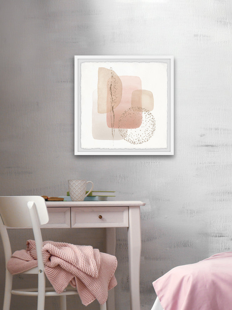 "Transparent Concept" Framed Painting Print, 24x24
