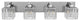 Polished Chrome 4-Light Textured Crystal Bathroom Vanity Light