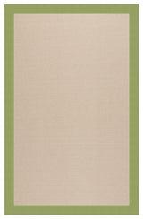 Zoe-Beach Sisal Machine Tufted Rectangle Rug, Green, 10'x14'