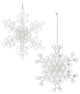 Clear Acrylic Snowflake Ornament, 24-Piece Set
