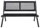 Safavieh Kobina Outdoor Bench Black/Black Rope