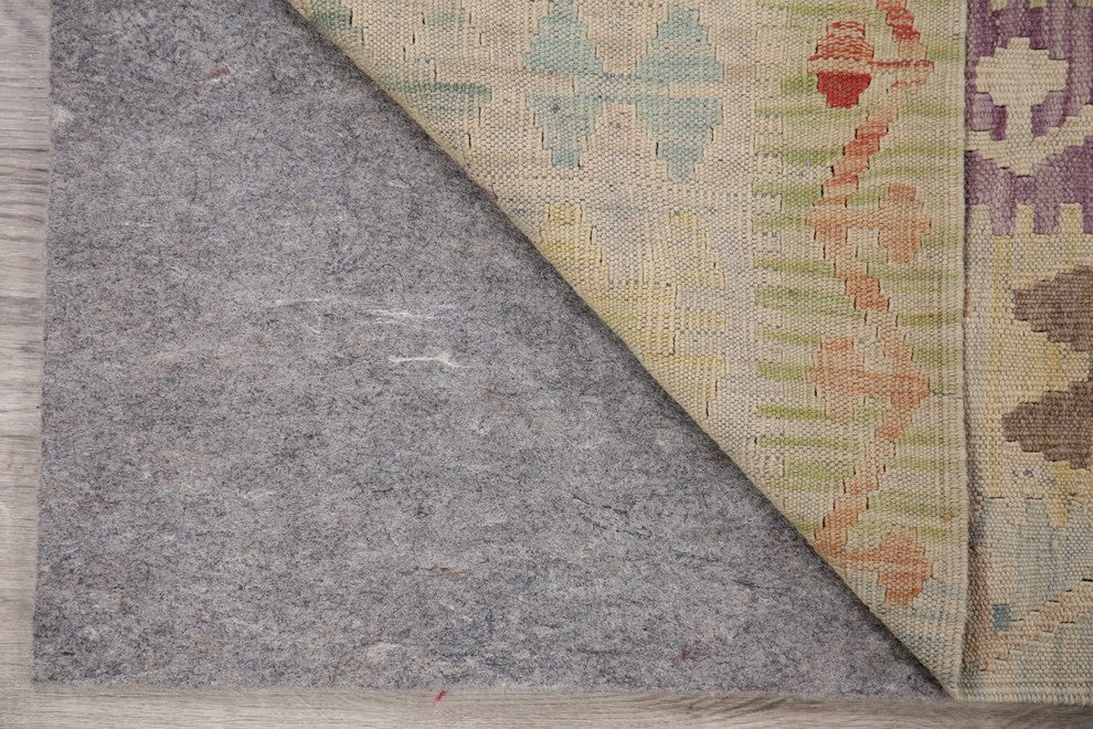Kilim Turkish Flat-Woven Oriental Pure Wool Traditional Area Rug, 8'1"X5'4"