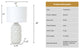 Cordelia 30" White Ceramic Table Lamp, Set of 2