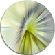 Rays Of Speed Green Purple, Abstract Digital Disc Metal Wall Art, 11"