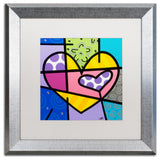 Roberto Rafael 'Big Heart IV' Matted Framed Art