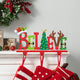 14.5"L Wooden/Metal "BELIEVE" Christmas Stocking Holder