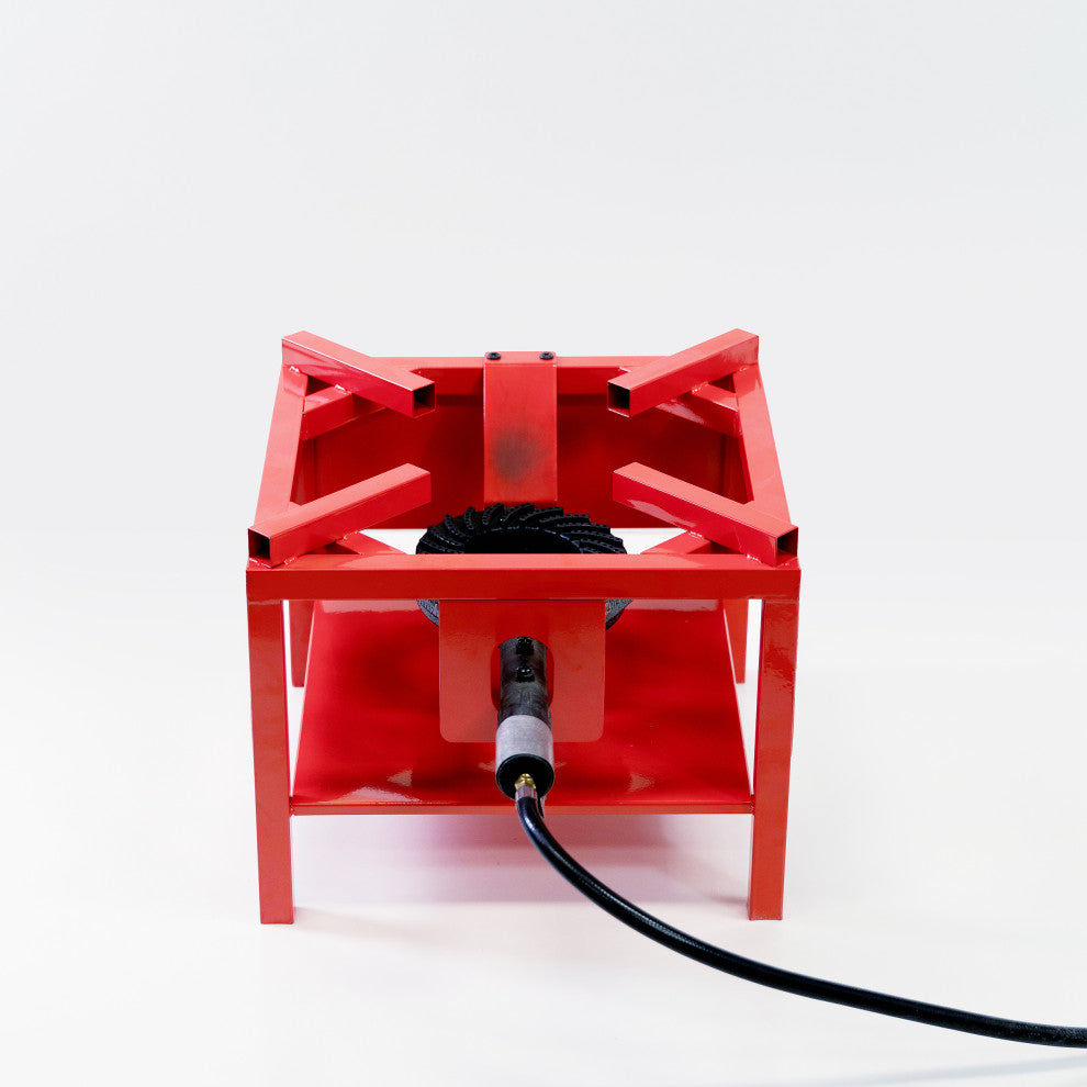 Outdoor Propane Burner Cooker Stand, Hose and Regulator