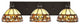 Edge 3-Light Bath Bar, Espresso Finish, 7" Roman Jewel Art Glass