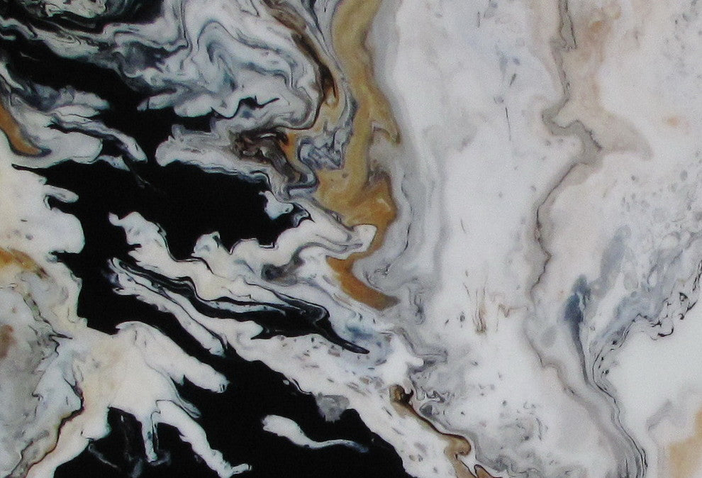 Contemporary Modern Resin Coated Painting Limited Edition 48"x36" "Tributary"