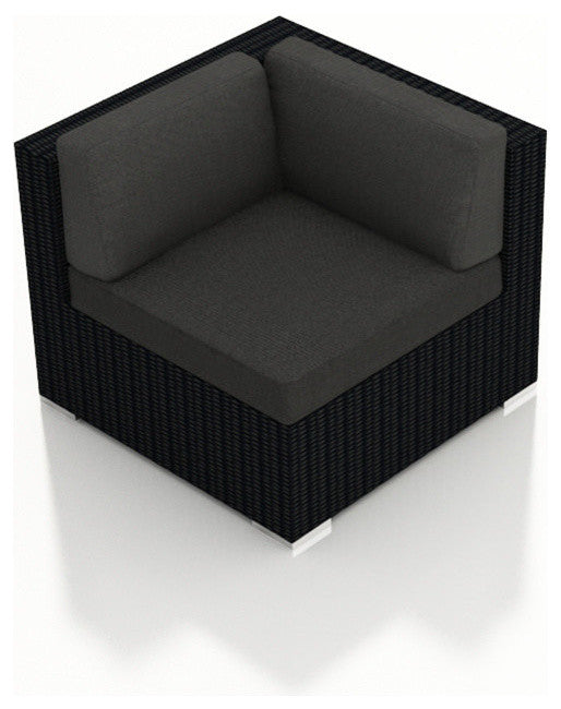Urbana Corner Section, Canvas Charcoal