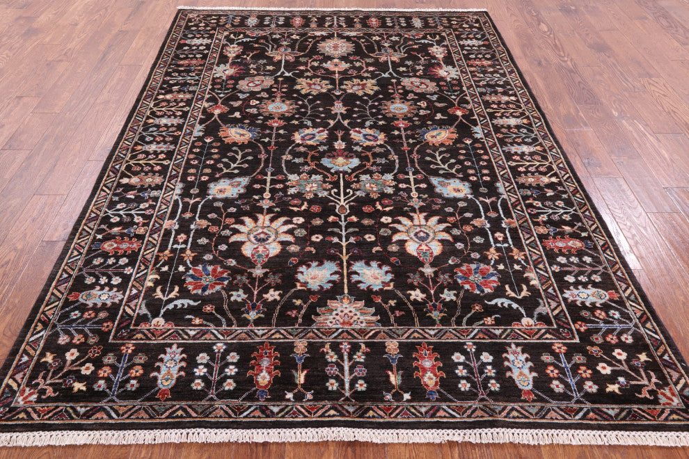 6' 4" X 8' 9" Persian Tabriz Hand Knotted Wool Rug Q10099