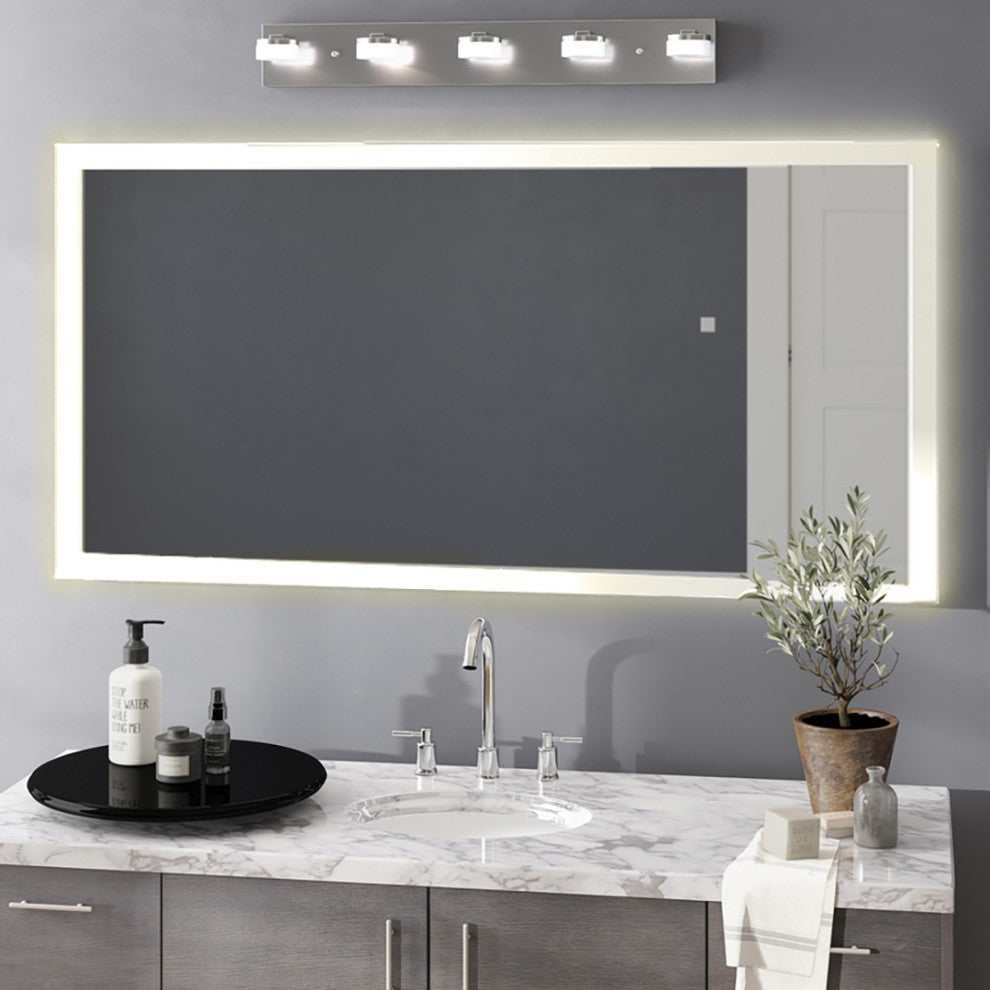 Luminous LED Mirror, 60"x36"x1.75"