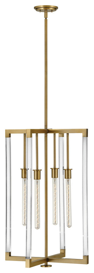 Hinkley Kellen 4-Light Lacquered Brass Pendant