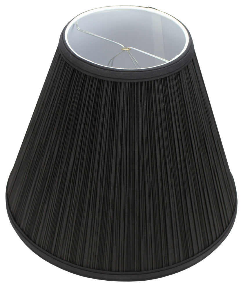 Fenchel Shades 6"x13"x11" Bulb Clip Attachment Empire Lamp Shade, Pleated Mushro