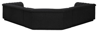 Cascade Upholstered Modular Sofa, Black, Boucle Fabric, Corner Sectional