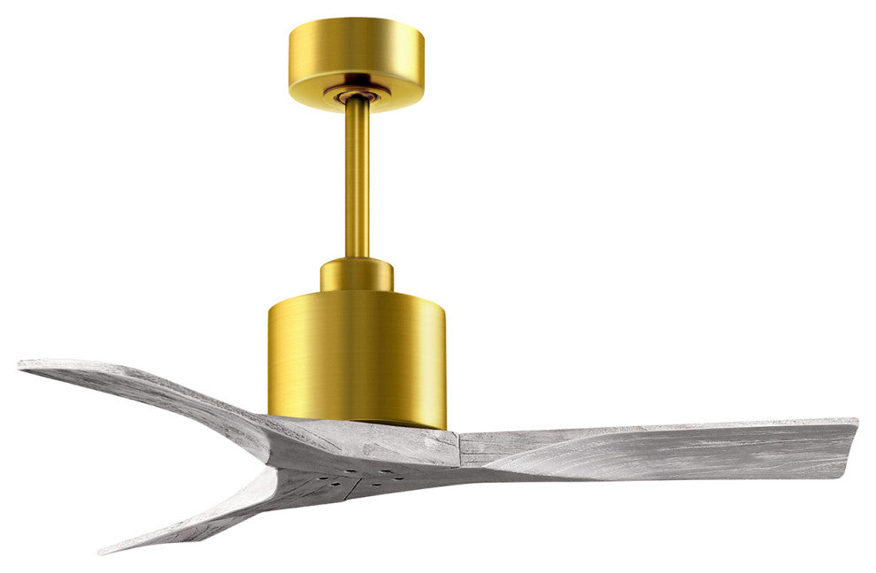 Nan Ceiling Fan, Brushed Brass/Barnwood Tone, 42