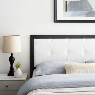 Teagan Tufted Twin Headboard Black White