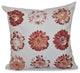 Gypsy Floral, Floral Print Pillow, Coral, 20"x20"