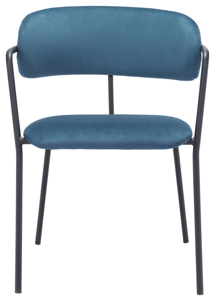 Emrys Dining Chair (Set of 2) Blue & Black